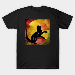 Deco Black Cat T-Shirt